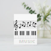 Carte postale de vacances de musique (Debout devant)