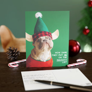 Carte postale de vacances de Noël avec photo de l'