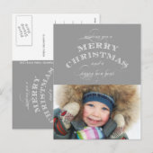 CARTE POSTALE DE VACANCES DE NOËL | GRAY (Devant / Derrière)