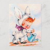 Carte postale de vacances de Pâques rétro vintage (Devant)