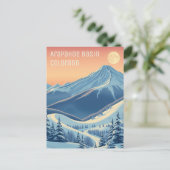 Carte postale de vacances de ski à Arapahoe Basin  (Debout devant)