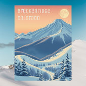 Carte postale de vacances de ski à Breckenridge Co