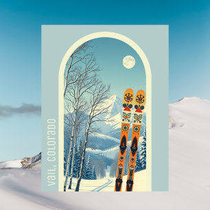 Carte postale de vacances de ski à Vail, Colorado,