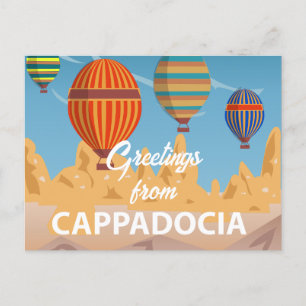 Carte postale de vacances de voyage en Cappadoce T