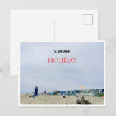 carte postale de vacances d'ÉTÉ à la plage (Devant / Derrière)