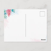 Carte postale de vacances d'été à l'aquarelle (Dos)
