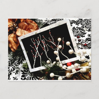 Carte postale de vacances d'hiver