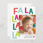 Carte postale de vacances EDITABLE COULEUR chanson (Devant / Derrière)