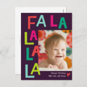 Carte postale de vacances EDITABLE COULEUR Chanson (Devant / Derrière)