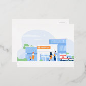 Carte postale de vacances en aluminium (Recto/Verso)