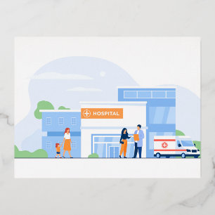 Carte postale de vacances en aluminium