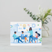Carte postale de vacances en aluminium (Debout devant)