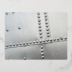 Carte Postale De Vacances En Aluminium Aéronefs en aluminium - Peau Vintage