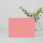 Carte Postale De Vacances En Aluminium Aïd Moubarak rose (Debout devant)