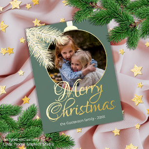 Carte Postale De Vacances En Aluminium Aiguilles de pin blanc classique personnalisées