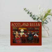 CARTE POSTALE DE VACANCES EN ALUMINIUM AIREDALE TERRIER & AMIS (Debout devant)