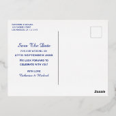 Carte Postale De Vacances En Aluminium Amalfi Coast Italie Destination Enregistrer La Dat (Verso)