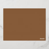 Carte Postale De Vacances En Aluminium Améliorez votre conception avec un Arrière - plan (Verso)