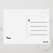 Carte Postale De Vacances En Aluminium Anniversaire Floral (Verso)