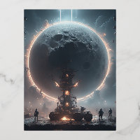 Après la longue nuit, la pleine lune commence à re