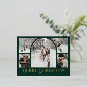 Carte Postale De Vacances En Aluminium Arch Photo Collage Joyeux Noël Foil (Debout devant)