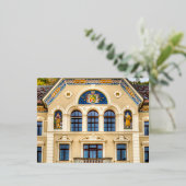 Carte Postale De Vacances En Aluminium Architecture du Liechtenstein (Debout devant)