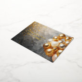 Carte Postale De Vacances En Aluminium Ballons d'or (Rotation)