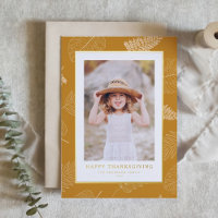 Bon thanksgiving Motif minimaliste Feuille