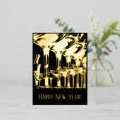 Carte Postale De Vacances En Aluminium Bonne année (Debout devant)