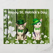 Carte Postale De Vacances En Aluminium Bonne Saint Patrick's Day (Recto)