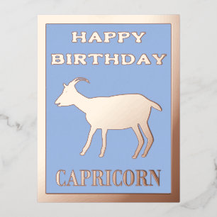 Carte Postale De Vacances En Aluminium Capricorne étoile signe chèvre personnalisée