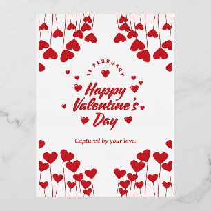 Carte Postale De Vacances En Aluminium "Captivé par votre amour" – Saint-Valentin moderne