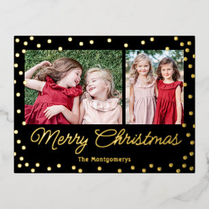 Carte Postale De Vacances En Aluminium Carte de Noël Bubly Cheval Foil