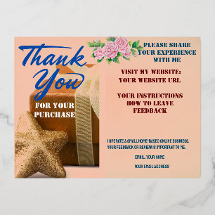 Carte Postale De Vacances En Aluminium Carte de remerciements d'entreprise en ligne