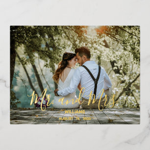 Carte Postale De Vacances En Aluminium Carte de remerciements photo de mariage personnali