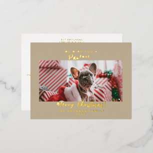 Carte Postale De Vacances En Aluminium Carte de vœux festive en aluminium pour photo de l