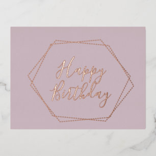 Carte Postale De Vacances En Aluminium Carte de vœux "Joyeux Anniversaire" avec encadreme