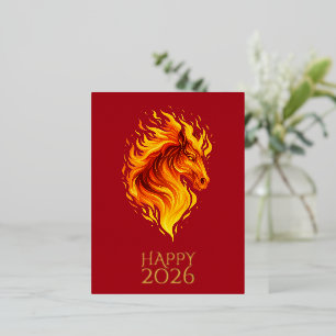 Carte Postale De Vacances En Aluminium Carte de vœux personnalisée rouge en papier métall