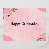 Carte Postale De Vacances En Aluminium "Carte postale de diplôme (Verso)