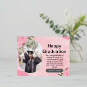 Carte Postale De Vacances En Aluminium "Carte postale de diplôme (Debout devant)