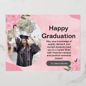 Carte Postale De Vacances En Aluminium "Carte postale de diplôme (Recto)