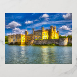 Carte Postale De Vacances En Aluminium Château d'Art Mystique Anglais