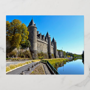 Carte Postale De Vacances En Aluminium Château de Josselin en France