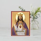 Carte Postale De Vacances En Aluminium Christ le Roi (Debout devant)