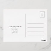 Carte Postale De Vacances En Aluminium Christmas JOY Wreath Business (Verso)