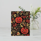 Carte Postale De Vacances En Aluminium Citrouille hantée (Debout devant)