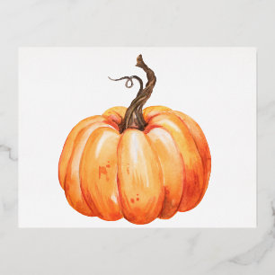 Carte Postale De Vacances En Aluminium Conception de la série Pumpkin pour Thanksgiving 1