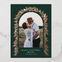 Couronne de feuillage de verdure Photo Rose Gold