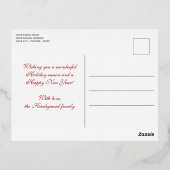 Carte Postale De Vacances En Aluminium Custom Modern Classic Chic Happest Real Gold (Verso)