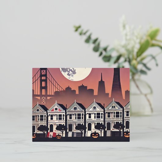 Carte Postale De Vacances En Aluminium Dames peintes à San Francisco (Debout devant)